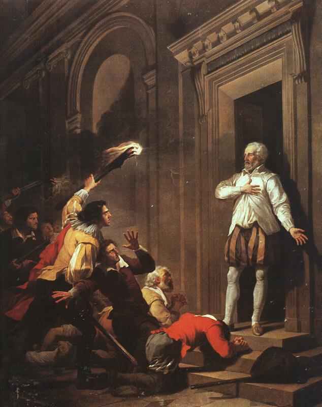 Joseph Benoit Suvee Death of Admiral de Coligny